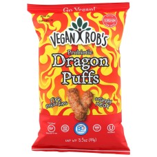 VEGANROBS: Probiotic Dragon Puffs, 3.5 oz