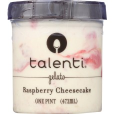 TALENTI: Gelato Raspberry Cheesecake, 1 pt