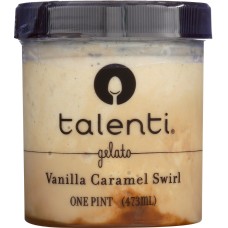 TALENTI: Vanilla Caramel Swirl Gelato, 1 pt