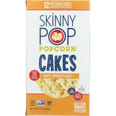 SKINNY POP: Popcorn Cake LG Maple Brown Sugar, 4.7 oz