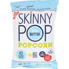 SKINNY POP: Real Butter Popped Corn, 4.4 oz