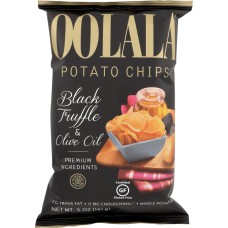 NATURAL NECTAR: Oolala Potato Chips Black Truffle & Olive Oil, 5 oz