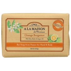 A LA MAISON: Orange Bergamot Bar Soap, 8.8 oz