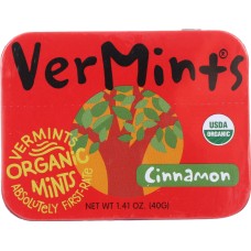VERMINTS: Organic Cinnamon Mints, 1.41 oz