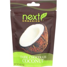 NEXT ORGANICS: Chocolate Covered Fruit Coconut Dark Organic, 4 oz