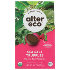 ALTER ECO: Organic Sea Salt Truffle Dark Chocolate, 4.2 oz