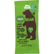 BEAR YOYO: Apple Fruit Rolls Single, 0.7 oz