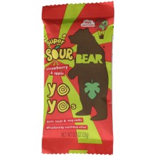 BEAR YOYO: Super Sour Yoyos Snack Strawberry Apple, 3.5 oz