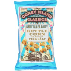 CONEY ISLAND CLASSICS KETTLE CORN: Sweet & Sea Salty Kettle Corn, 8 oz