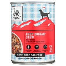 I&LOVE&YOU: Dog Food Can Beef Booyah Stew, 13 oz