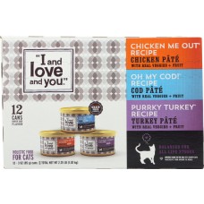 I&LOVE&YOU: Canned Cat Food Variety Pack, 36 oz