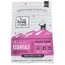 I&LOVE&YOU: Naked Essentials Kibble Salmon & Trout Cat Food, 3.4 lb