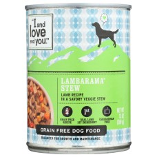 I&LOVE&YOU: Lamb-a-rama Stew Dog Food Can, 13 oz