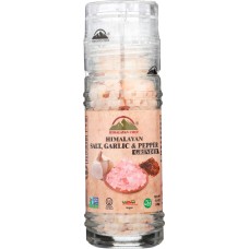 HIMALAYAN CHEF: Grinder Salt Himalayan Garlic Pepper, 3.53 oz