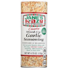JANES: Chunky Mixed-Up Garlic Seasoning, 4.75 oz