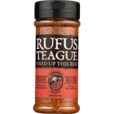 RUFUS TEAGUE: Fish Rub, 6.8 oz