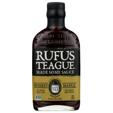 RUFUS TEAGUE: Whiskey Maple Bbq Sauce, 16 oz