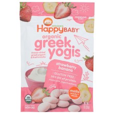 HAPPY BABY: Yogi Greek Yogurt Strawberry Ban Org, 1 OZ