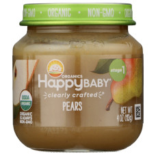 HAPPY BABY: Stage 1 Pears Baby Snack in Jar, 4 oz