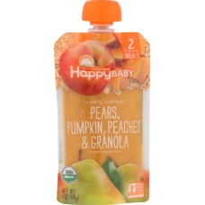 HAPPY BABY: Granola Pear Pumpkin Peach, 4 oz