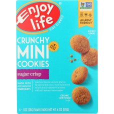 ENJOY LIFE: Sugar Crisp Crunchy Mini Cookies, 6 oz