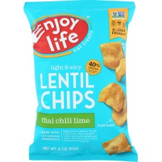 ENJOY LIFE: Thai Chili Lime Lentil Chips, 4 oz