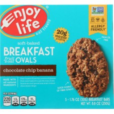 ENJOY LIFE: Chocolate Chip Oval Breakfast Bar, 8.8 oz