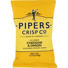 PIPERS CRISP CO: Chip Potato Cheddar Onion, 5.3 oz