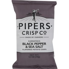 PIPERS CRISP CO: Chip Potato Black Pepper Sea Salt, 5.3 oz