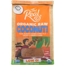 REAL CO: Organic Raw Coconut Sugar, 16 oz