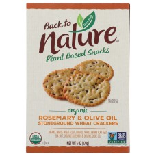 BACK TO NATURE: Rosemary and Olive Oil  Cracker, 6 oz