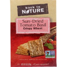 BACK TO NATURE: Sundried Tomato Basil Cracker, 8 oz