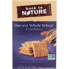 BACK TO NATURE: Harvest Whole Wheat Crackers, 8.5 oz