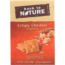BACK TO NATURE: Crispy Cheddar Crackers, 7.5 oz