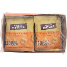 BACK TO NATURE: Grab & Go Crispy Cheddar Crackers 8-1oz, 8 oz