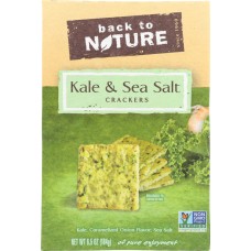 BACK TO NATURE: Kale and Sea Salt Crackers, 6.5 oz
