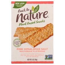 BACK TO NATURE: Pink Himalayan Salt Multigrain Flatbread Cracker, 5.5 oz