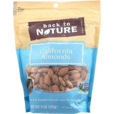 BACK TO NATURE: California Almonds Sea Salted Roasted, 9 oz