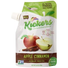 KICKERS POWDERED FRUIT BLENDS: Apple Cinnamon Pouch Food Enhancer, 3.5 oz