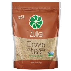 ZULKA: Sugar Pure Cane Brown, 1 lb