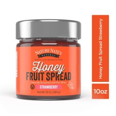 NATURE NATES: Honey Fruit Spread Strawberry, 10 oz