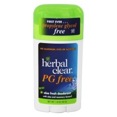 HERBAL CLEAR: Deodorant Stick Aloe Fresh PG Free, 1.8 oz