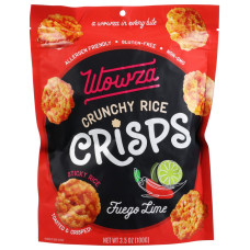 WOWZA: Fuego Lime Crunchy Rice Crisps, 3.5 oz