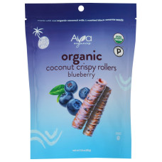 AVA ORGANICS: Coconut Crispy Rollers Blueberry, 2.8 oz AVA ORGANICS: Coconut Crispy Rollers Blueberry, 2.8 oz