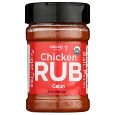 SPICELY ORGANICS: Cajun Chicken Rub, 3.9 oz