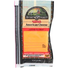 ANDREW & EVERETT: Cheese Yellow American Sliced, 7 oz