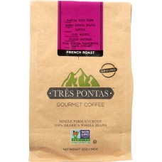TRES PONTAS: Coffee Grain French Roast, 12 oz