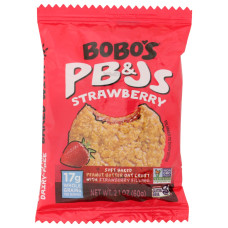 BOBOS OAT BAR: Strawberry PB&J Oat Bar, 2.1 oz