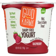 GOOD KARMA: Raspberry Dairy Free Yogurt, 6 oz