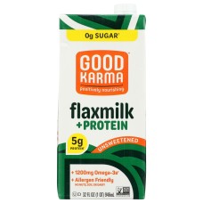 GOOD KARMA: Flax Milk Protein Unsweetened, 32 fo